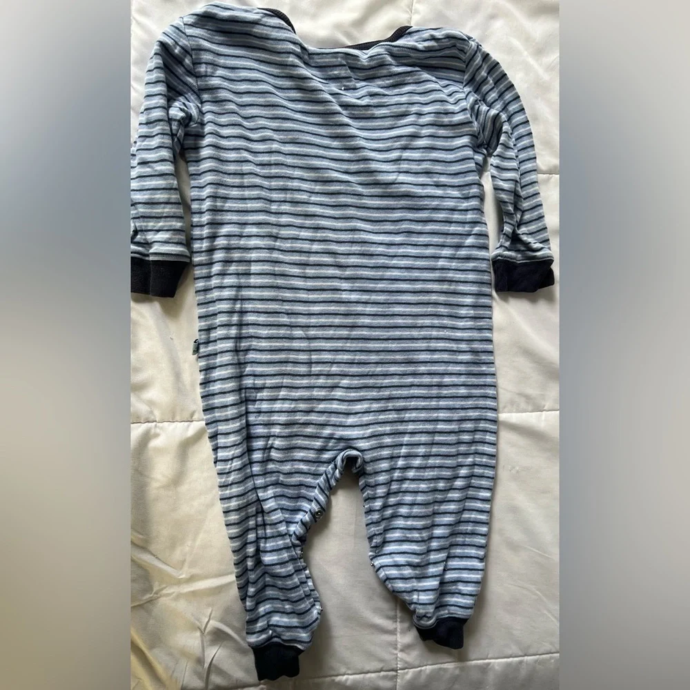 Old Navy Baby Bo Striped Blue and white One Piece cotton